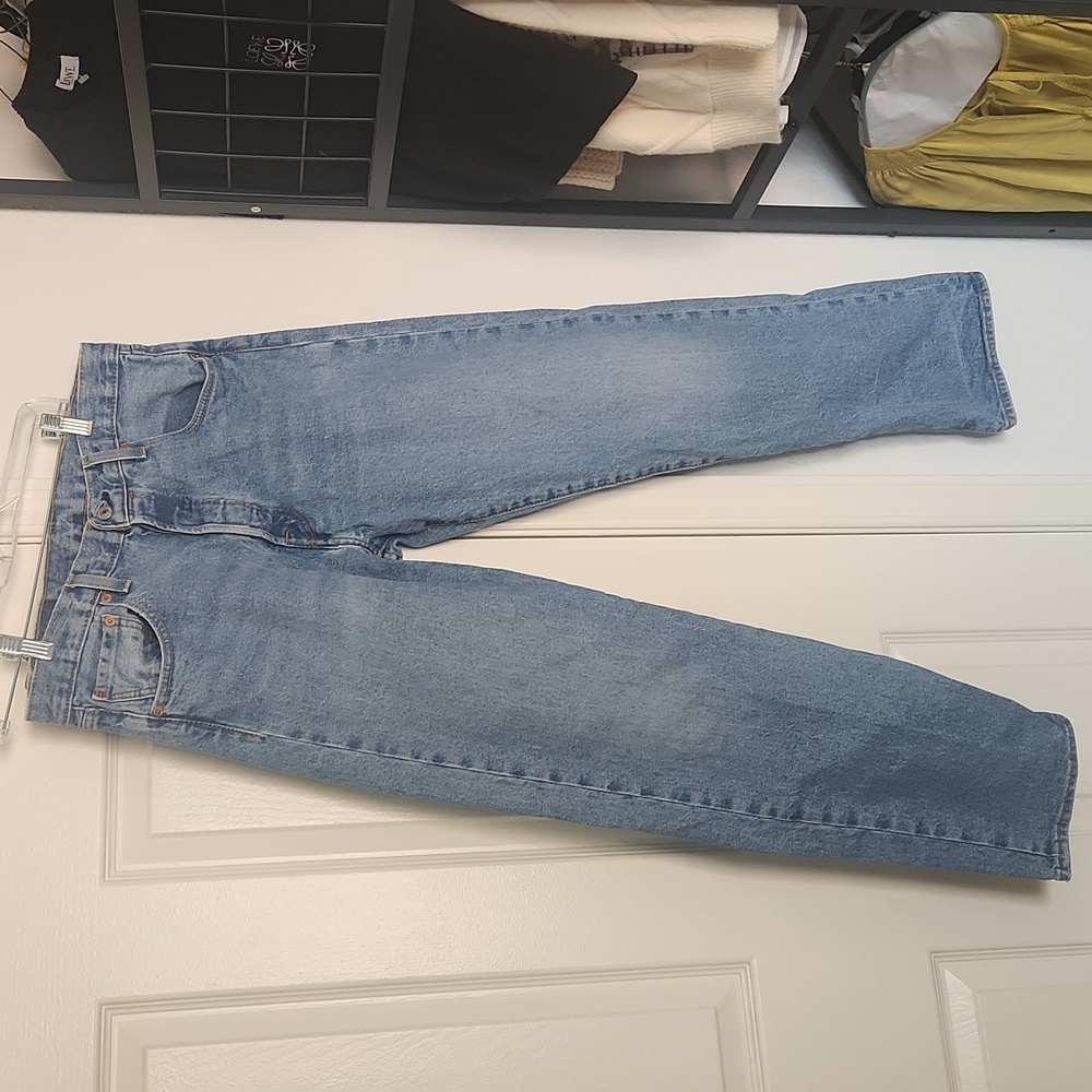 Levi Mens 501 93' Straight Leg Light Blue Jeans 33 W 30 L